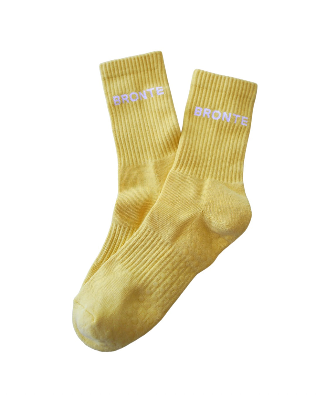 Jess Butter Yellow Grip Socks