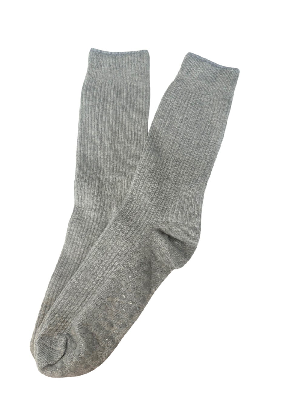 Gemma Scrunch Grip Socks In Grey